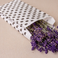 BontaBag 1 kg-os papírtasak fekete pöttyös design mintával - 200 db