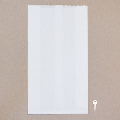 Bevásárló zacskó vastag fehér papírból - 100 db