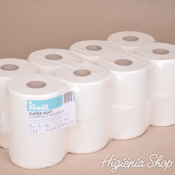 WC Papír Frolli Super Soft Compact Minipack - 3 rétegű - 16 tekercs