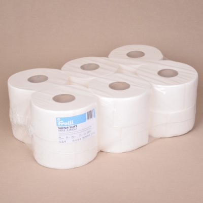 WC Papír Frolli Super Soft Mini Jumbo - 2 rétegű - 12 tekercs