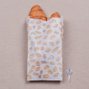 1 kg-os fehér sütőipari papírzacskó péksüti mintával - 2000 db