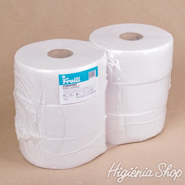 WC papír Frolli Comfort Maxi Jumbo M - két rétegű - 6 tekercs