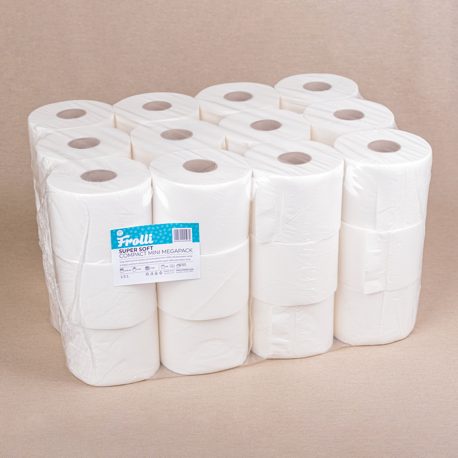 WC Papír Frolli Super Soft Compact Mini Megapack - 2 rétegű - 36 tekercs