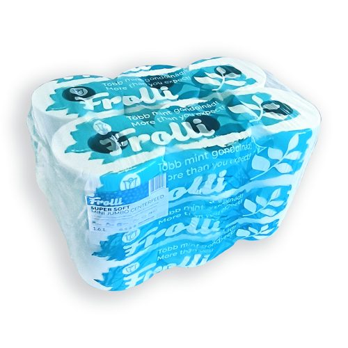 WC Papír Frolli Super Soft Mini Jumbo Centerfeed - 2 rétegű - 12 tekercs