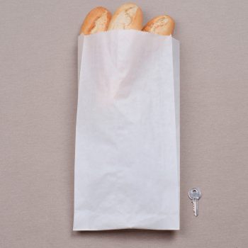   BontaBag 1,5 kg-os fehér hosszú sütőipari papírzacskó - 1000 db