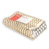   BontaBag 1 kg-os papírtasak antik arany cikk-cakk design mintával - 200 db