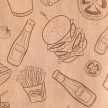 BontaBag Street Food tálcabetét 26*16,5*3 cm-es tálcához